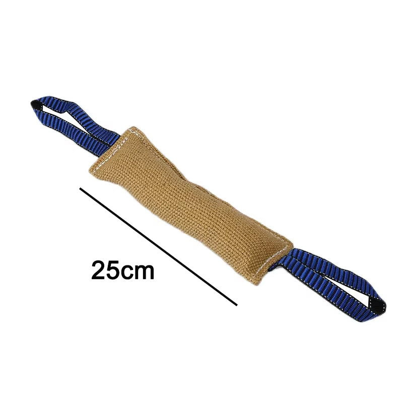 Durable Dog Training Bite Tug Pillow Sleeve with Dual Rope Handles for Malinois, German Shepherd, and Rottweiler