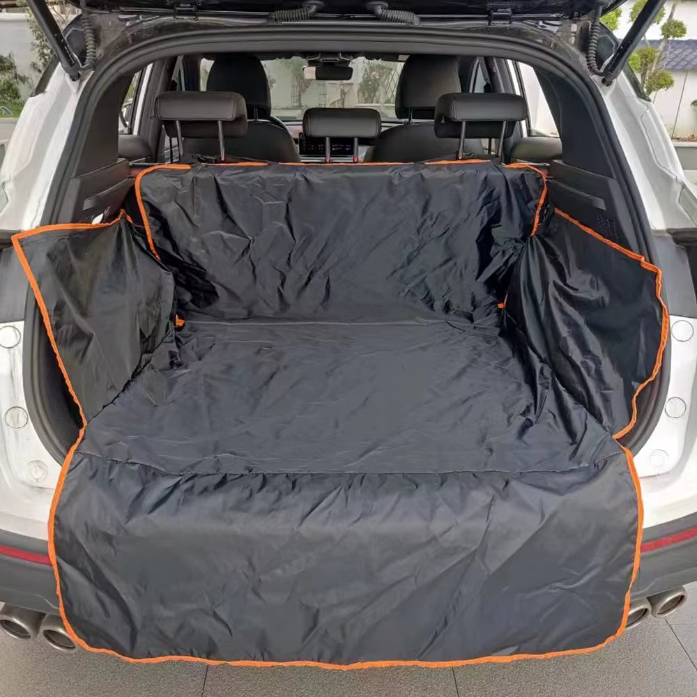 Premium Waterproof SUV Cargo Liner - Universal Fit Trunk and Back Seat Cover