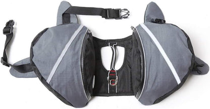 Waterproof Dog Backpack Hiking Gear Pet Harness Saddle Bag Adjustable Dog Vest Harness Reflective for Dog, Tripper Hound Bag Camping Swiming Traveling, Pet Accessories