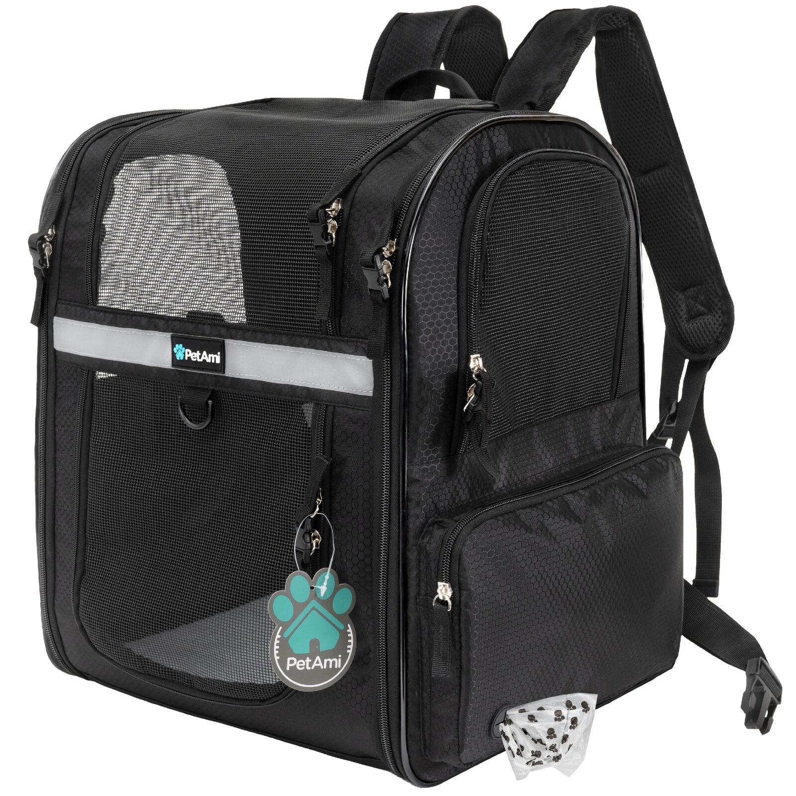 Pet Dog Carrier Backpack Portable Travel Cat Bag Comfort Breathable Mesh Soft
