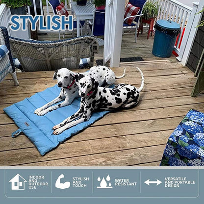 Outdoor Dog Bed, Waterproof, Washable, Large Size, Durable, Water Resistant, Portable and Camping Travel Pet Mat