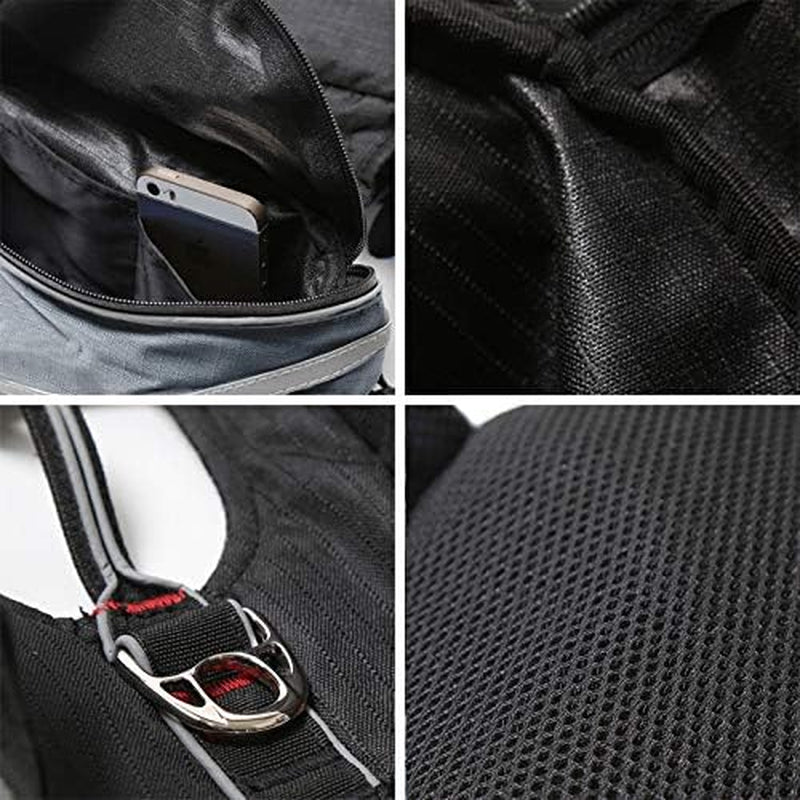 Waterproof Dog Backpack Hiking Gear Pet Harness Saddle Bag Adjustable Dog Vest Harness Reflective for Dog, Tripper Hound Bag Camping Swiming Traveling, Pet Accessories