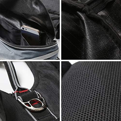 Waterproof Dog Backpack Hiking Gear Pet Harness Saddle Bag Adjustable Dog Vest Harness Reflective for Dog, Tripper Hound Bag Camping Swiming Traveling, Pet Accessories