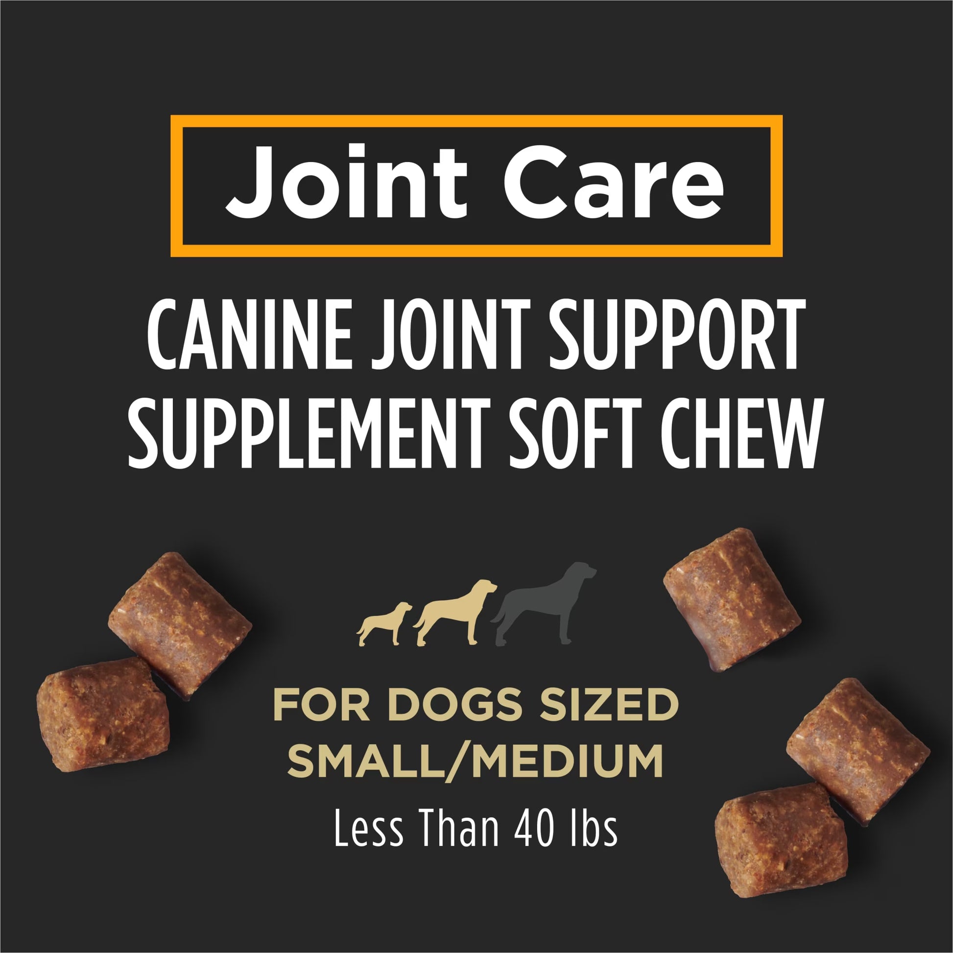 Veterinary Supplements Joint Care Mobility Canine Joint Supplement Hip and Joint Small Breed Dog Chews, 2.65 Oz.