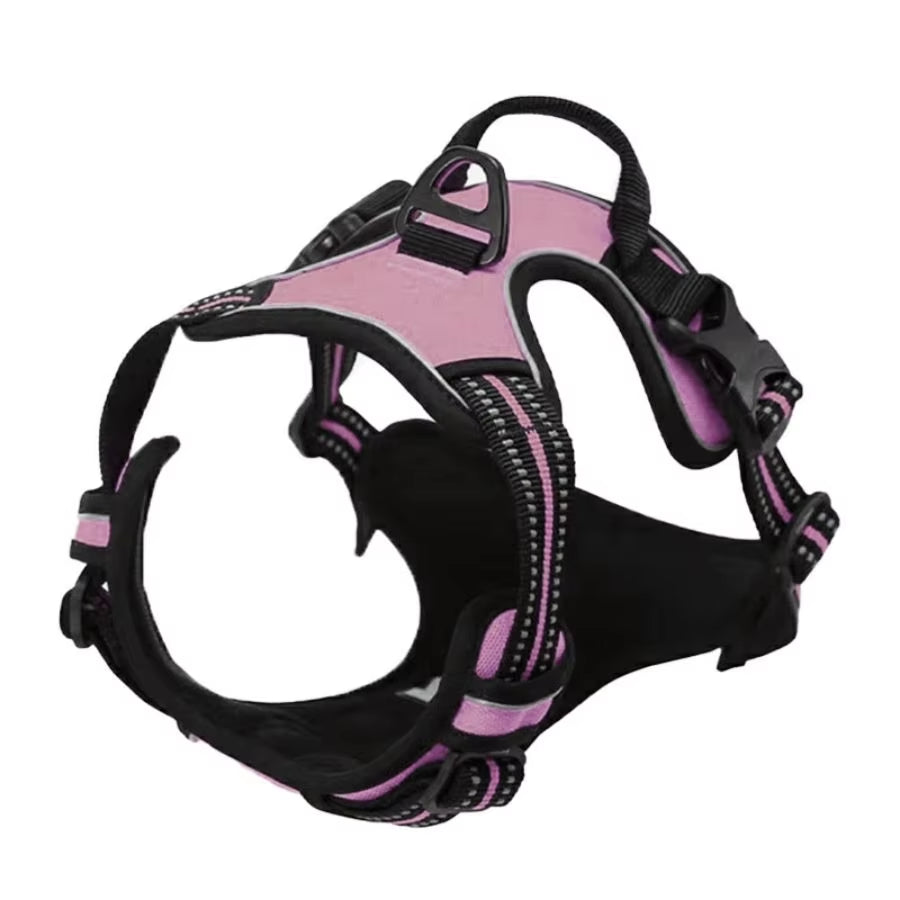 Heavy-Duty Reflective No-Pull Dog Harness with Front Clip and Control Handle for Large Dogs
