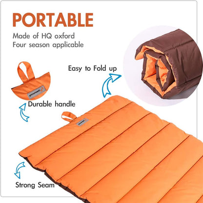 Outdoor Dog Bed, Waterproof, Washable, Large Size, Durable, Water Resistant, Portable and Camping Travel Pet Mat