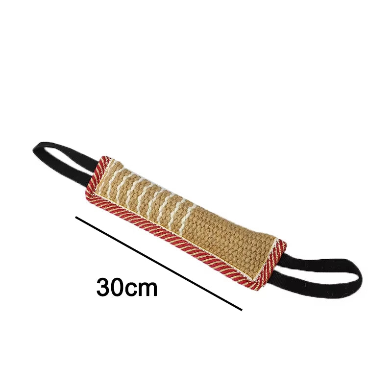 Durable Dog Training Bite Tug Pillow Sleeve with Dual Rope Handles for Malinois, German Shepherd, and Rottweiler