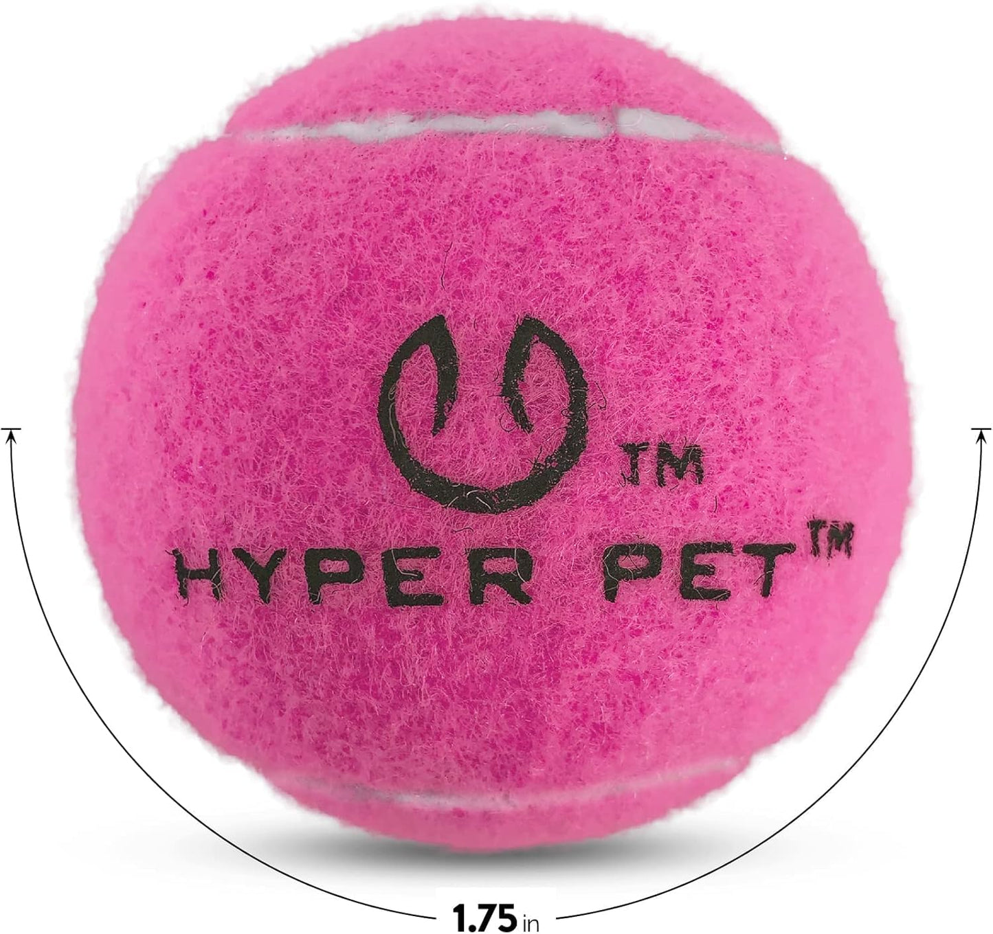 Mini Tennis Balls for Dogs - Safe and Interactive Training Balls Compatible with K9 Kannon Mini Dog Ball Launcher - 4 Pack in Pink