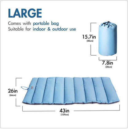 Outdoor Dog Bed, Waterproof, Washable, Large Size, Durable, Water Resistant, Portable and Camping Travel Pet Mat