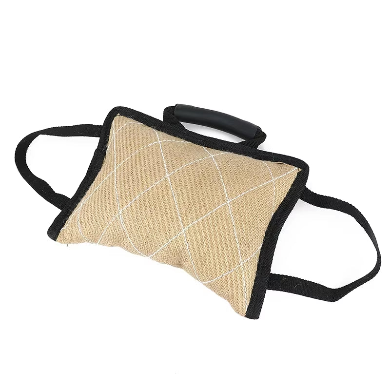 Durable Dog Training Bite Tug Pillow Sleeve with Dual Rope Handles for Malinois, German Shepherd, and Rottweiler
